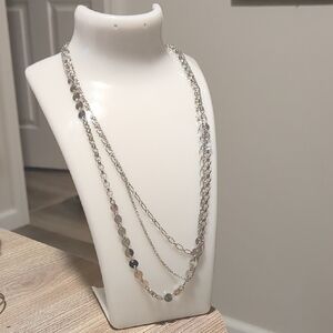 Silver Multi-Layered Necklace
